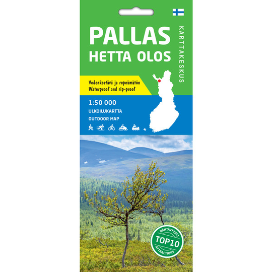 Karttakeskus Pallas Hetta Olos 1:50 000 - Nocolor - OneSize