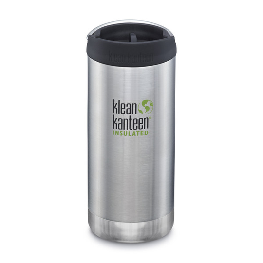 Klean Kanteen Tkwide 355ml Cafe Cap - Brushed Stainless - OneSize