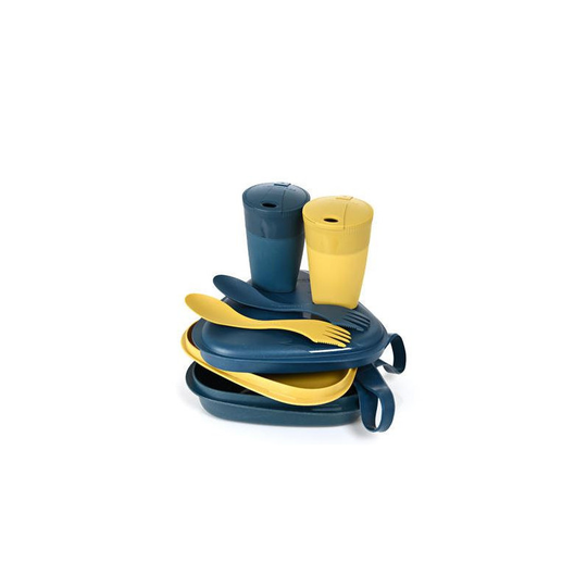Light My Fire Pack´n Eat Kit BIO Sininen/keltainen astiasarja kahdelle