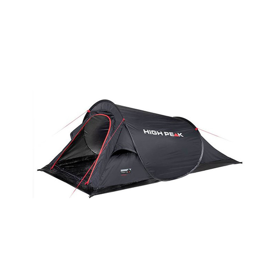 High Peak Campo kahden hengen pop-up teltta, Musta