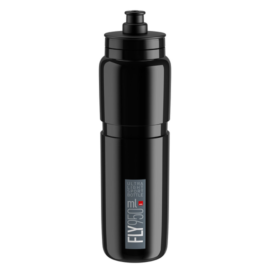 Elite Fly Juomapullo 950ml Musta, Harmaa logo