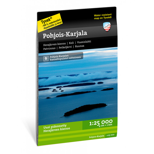 Calazo Pohjois-Karjala 1:25.000 retkeilykartta