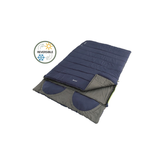 Outwell Contour Lux Double Imperial Blue kahden hengen makuupussi