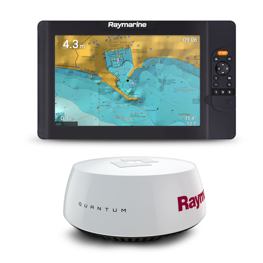 Raymarine Element 12 S karttaplotteri + Quantum 18" Q24W Wi-Fi tutka + virtakaapeli