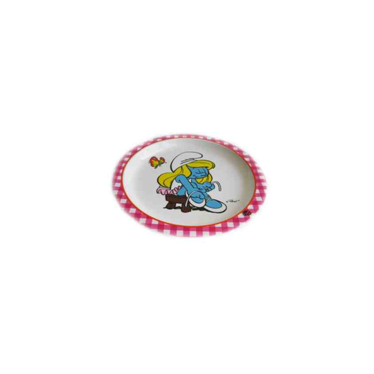 Smurffit lautanen, pinkki