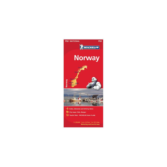 Michelin Norja kartta (scale 1/1 250 000)
