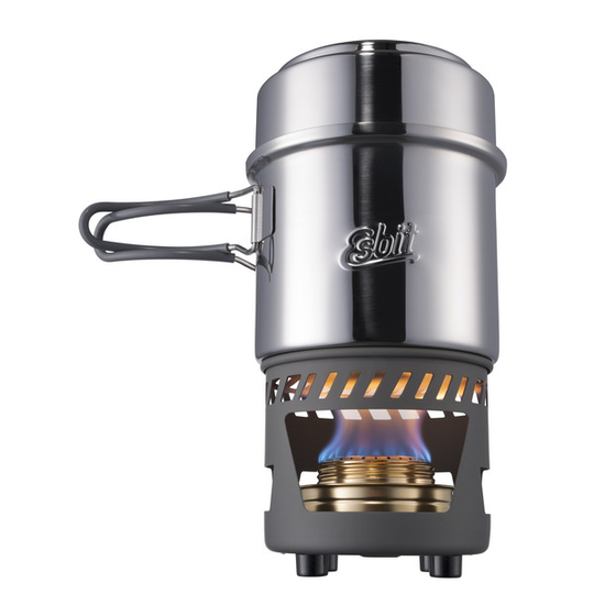 Esbit Cookset With Alcohol Burner, 985ml, Stainless Steel - Nocolor - ONESIZE