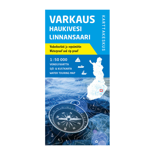 Karttakeskus Varkaus Haukivesi Linnansaari, veneilykartta 1:50 000